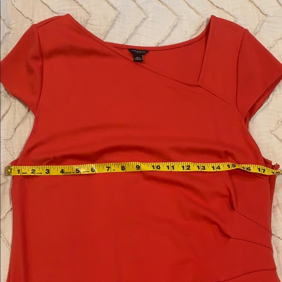 Ann Taylor Coral Cap Sleeve Sheath Dress size 10 Tall - Picture 8 of 9